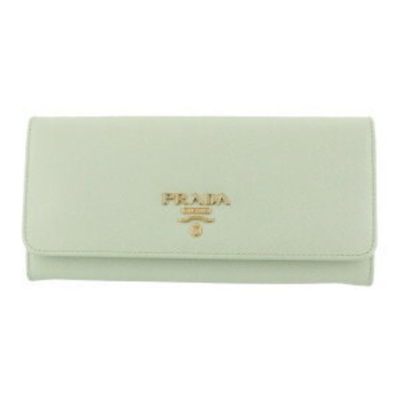 Prada ACQUA Wallet Green Long - Picture 1 of 8